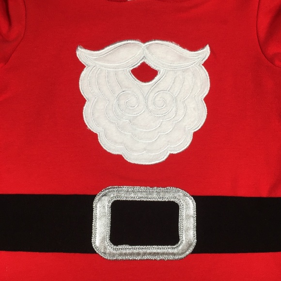 NWT Baby Toddler Boy Santa Hooded Romper Outfit 18M - Picture 4 of 10